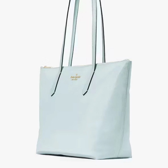Kate Spade Kitt Nylon Medium Tote - Blue Glow NWT - Picture 2 of 4